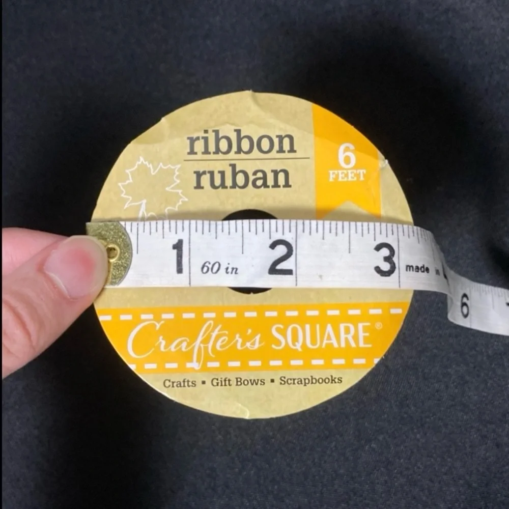 ⭐️ Crafter’s Square Green Wire Edged Craft Ribbon 3.5” x 72”